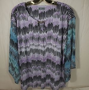 JM Collection Women Size Large Blouse